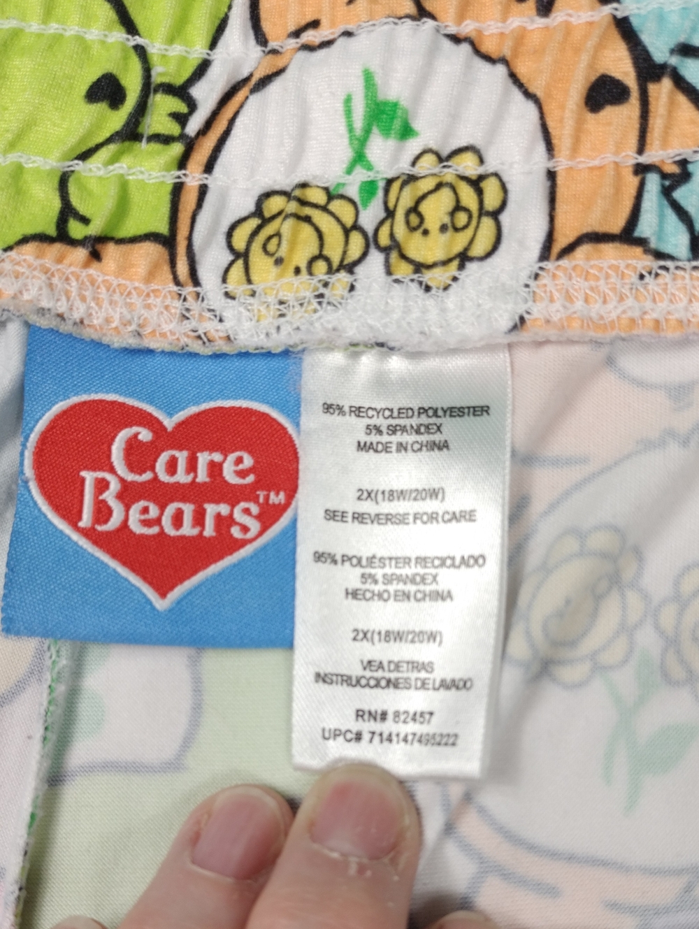 Care Bears Pastel Multicolor Womens Pajama Bottoms Size 2X (18W/20W) - Picture 2 of 10